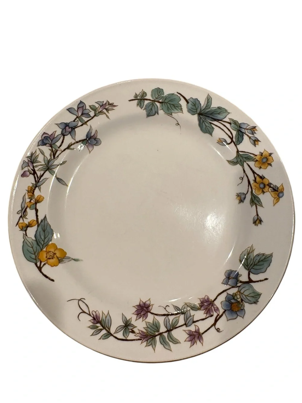 WoodHill By Citation Set Of 6 Floral Wild Flower Salad Dessert Plates 7 1/2”